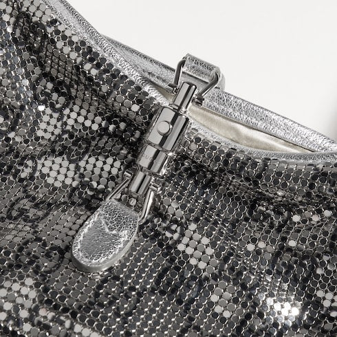 Jackie Slim metallic evening bag