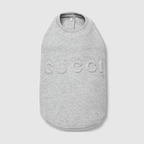 Embossed cotton pet sweatshirt