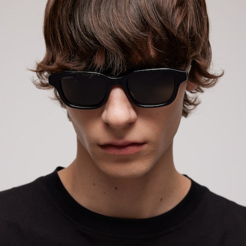 Rectangular-frame sunglasses