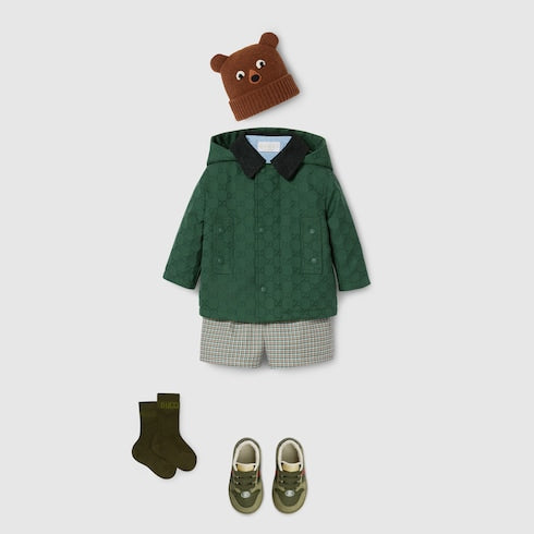 Baby GG cotton hooded jacket