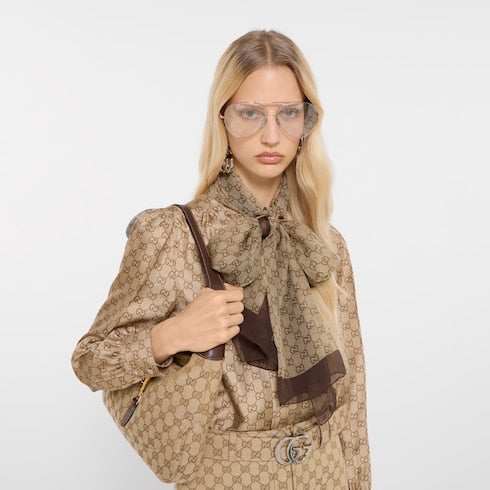 Printed silk chiffon stole