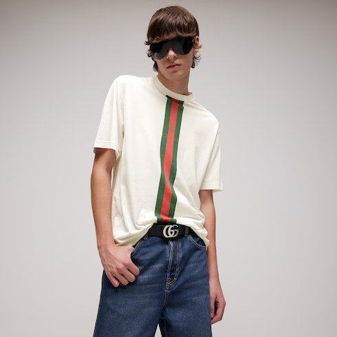 Cotton jersey T-shirt with print