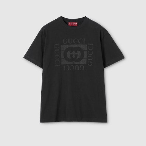 Cotton jersey T-shirt with print