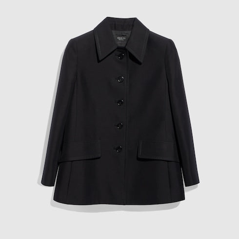 Linen blend caban