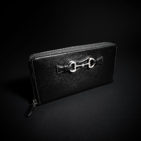 Zip around wallet with Horsebit