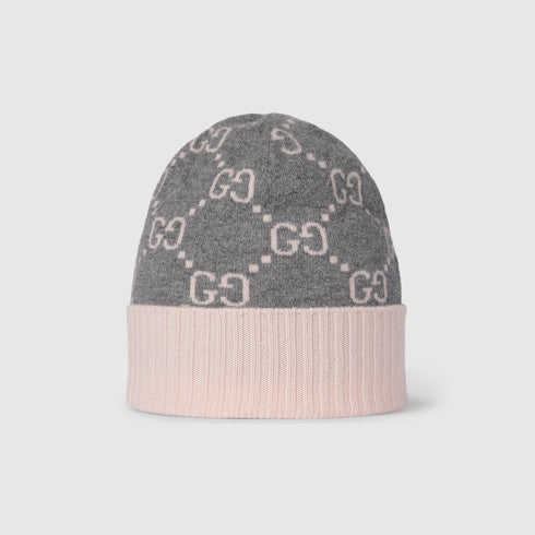 GG cashmere jacquard hat
