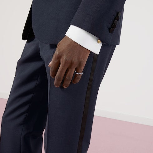 Gucci Link to Love 18k studded ring