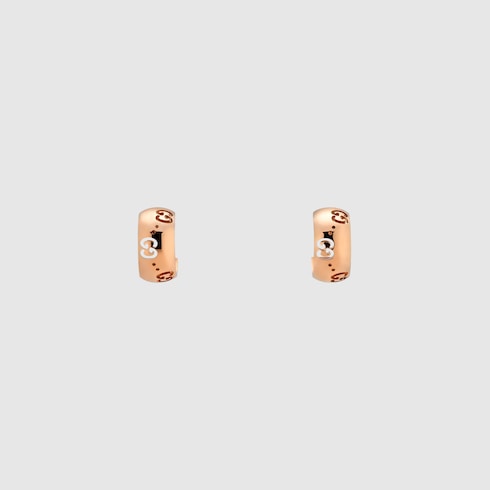 Icon 18k GG hoop earrings