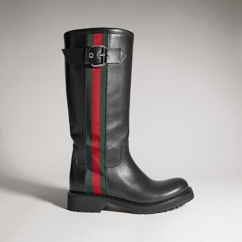 Women's biker boot with Web