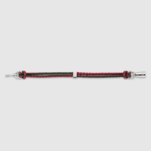 Braided bracelet with piston detail