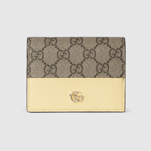 Bi-color GG Marmont small wallet