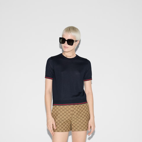 Extra fine cashmere silk top