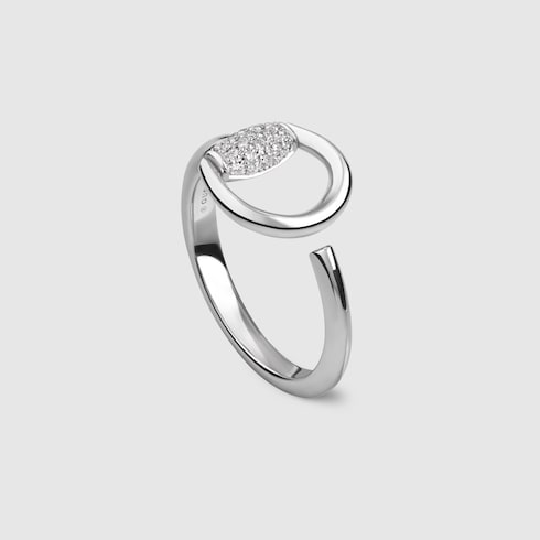 Gucci Horsebit diamond 18k ring