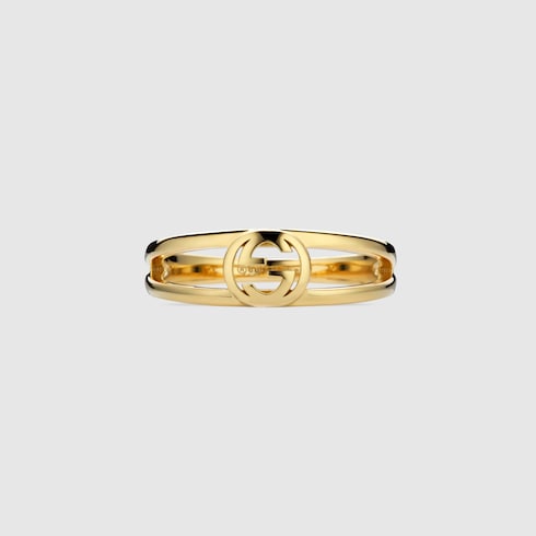 Gucci Interlocking 2-band 18k ring