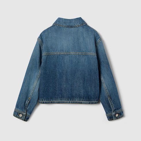 Children's bleached denim jacket