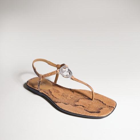 thong sandal with Interlocking G