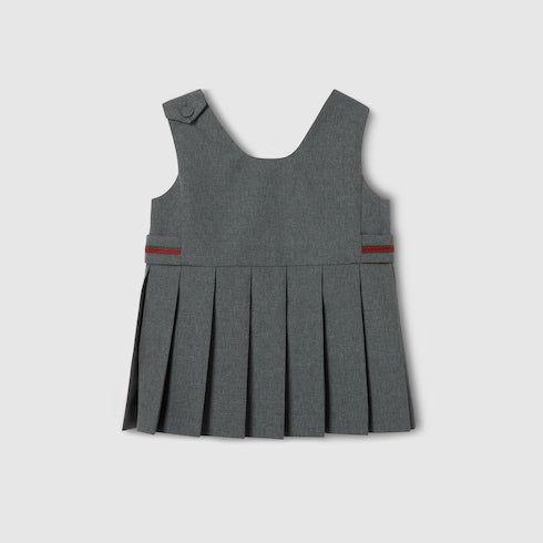 Baby wool dress with Web