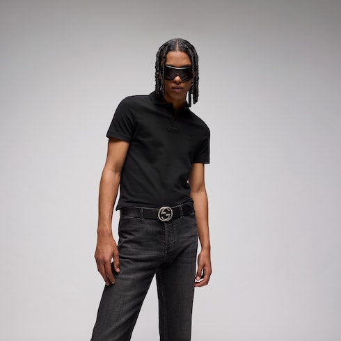 Reversible belt with Interlocking G buckle