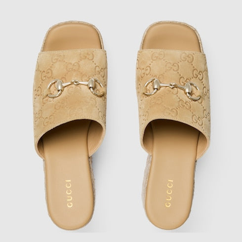 Women's platform espadrille with Horsebit