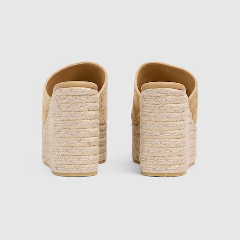 Women's platform espadrille with Horsebit