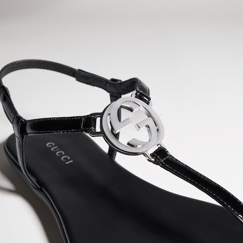 Women's thong sandal with Interlocking G