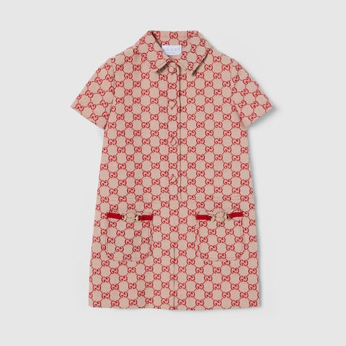 Children's GG canvas dress