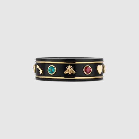 Icon 18k ring with gemstones