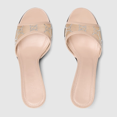Women's crystal slide sandal