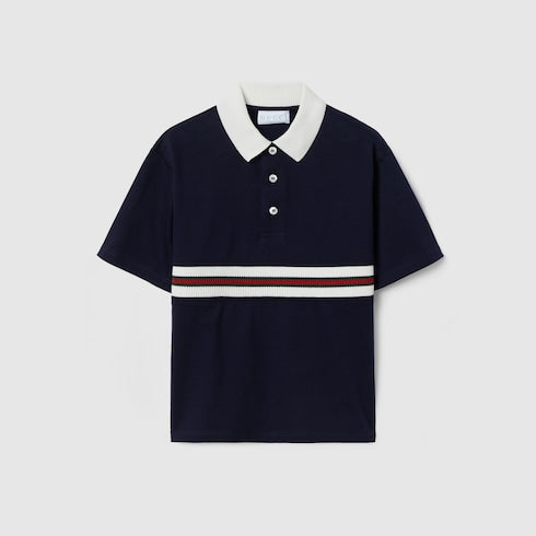 Children's cotton polo shirt