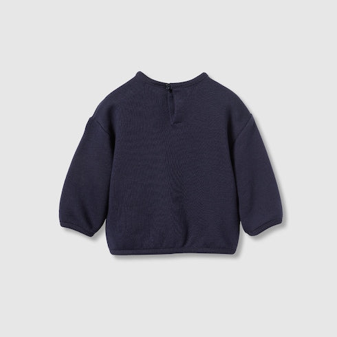 Baby cotton sweatshirt with Web