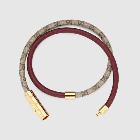 Double bracelet with GG detail