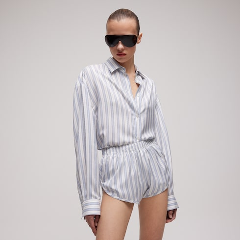 Gucci Interlocking G silk jacquard shirt