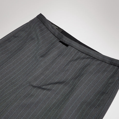 Pinstripe wool mohair pants