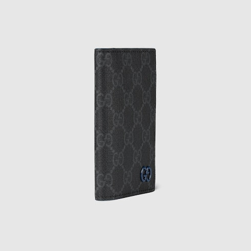Blue interior GG long card case
