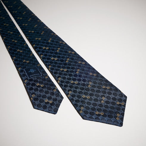 GG silk jacquard tie