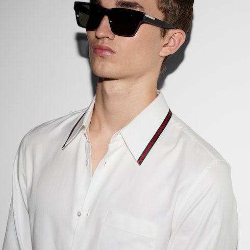 Oxford cotton shirt with Web