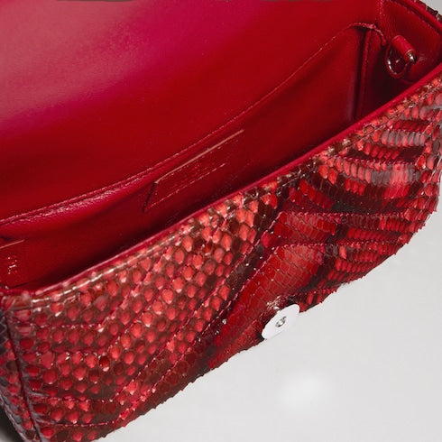 GG Marmont python mini shoulder bag