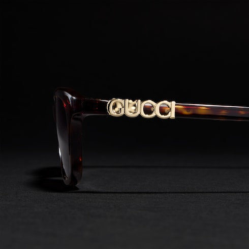 Rectangular-frame sunglasses