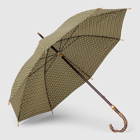Horsebit print nylon umbrella