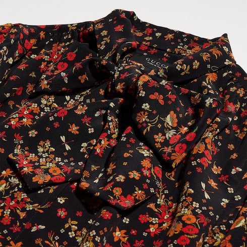 Printed silk shirt