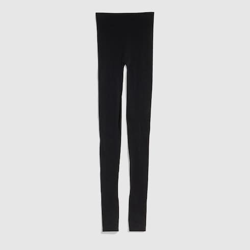 Seamless stretch nylon jersey leggings