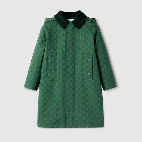 Children's GG cotton hooded jacket
