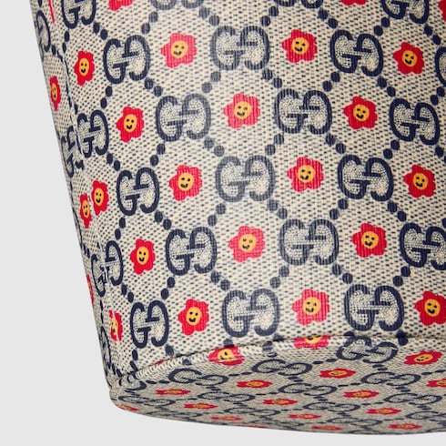 Children's printed GG bucket bag