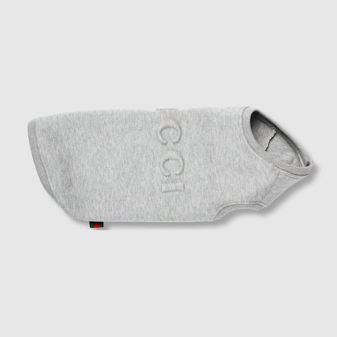 Embossed cotton pet sweatshirt