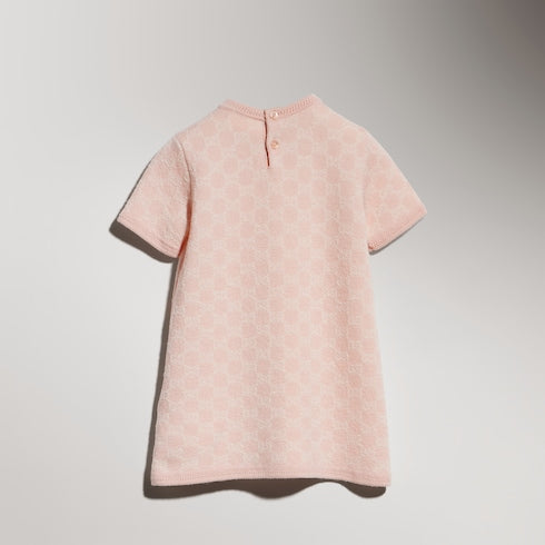 Baby GG wool jacquard dress