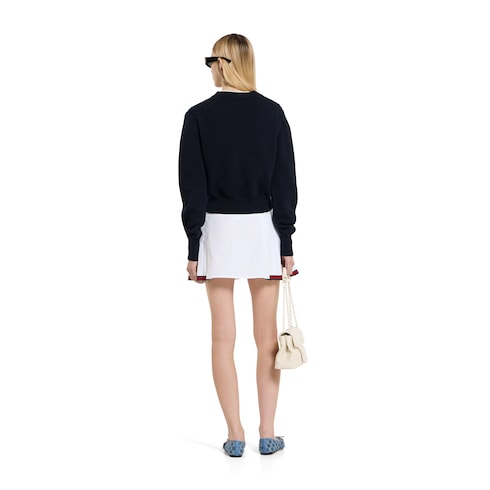 Cotton sweatshirt with embroidery