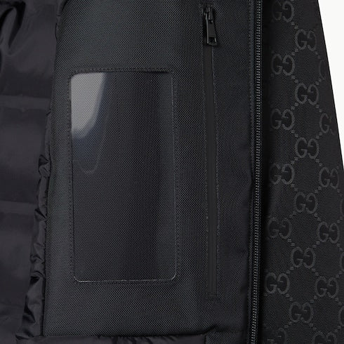 GG technical fabric jacquard jacket