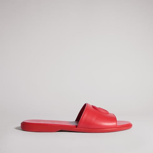 Women's slide sandal with Double G