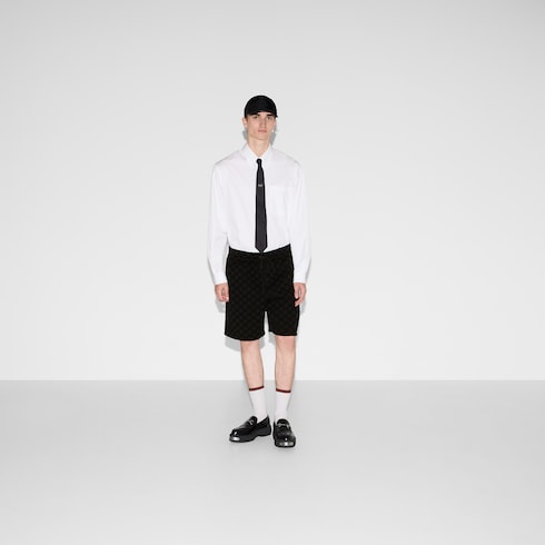 Printed jersey basketball shorts