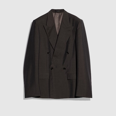 Pinstripe wool mohair jacket